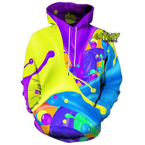 เสื้อฮู้ดซิปผ้าฟลีซผู้ชายสั่งทำขายส่ง สไตล์ฮิปฮอป แห้งเร็ว พร้อมบริการสกรีนพิมพ์แบบ OEM & ODM - Product Image 3