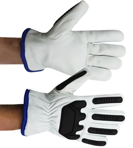 Venta al por mayor guantes de cuero de impacto para el trabajo mecánico TPR guantes de seguridad de protección fabricante y exportador - Product Image 2