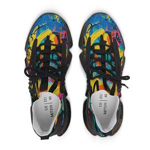 Comode Sneakers Traspiranti in Rete con Motivi Graffiti - Product Image 5