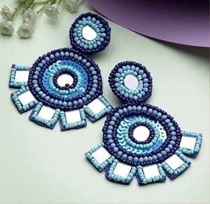 Pendientes Festivos con Cuentas Múltiples, Pendientes con Cuentas para Mujer, Joyería Festiva para Fiestas al Mejor Precio - Product Image 4