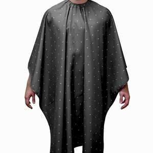 Cape de barbier imperméable en polyester durable personnalisée pour vêtements de travail - Product Image 1
