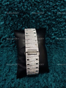 Joyería fina personalizada Pass Diamond Tester Moissanite reloj de pulsera Iced Out único mecánico relojes antiguos para regalos de aniversario - Product Image 4