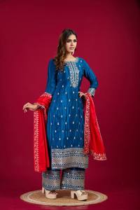 งานปักหนักลำดับบนล่างและ dupatta - Product Image 5