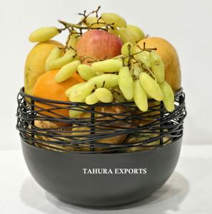 Nouveau panier à fruits en fer avec un bel aspect rustique et élégant, stable, raffiné, gracieux, durable, décoratif de table, élégant et propre - Product Image 2