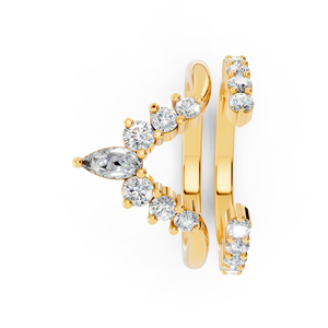 Diamant exquis de laboratoire de taille poire provenant de sources éthiques brillamment fabriquées pour l'élégance Conceptions de bijoux de luxe OEM personnalisables - Product Image 1