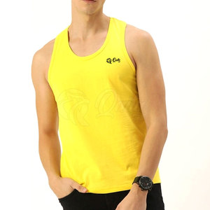Camiseta sin mangas deportiva de algodón 100% de marca personalizada para hombre Camiseta sin mangas de gimnasio informal a un precio razonable Diseño impreso - Product Image 1