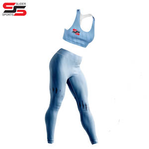 Legging de yoga sublimé assorti au soutien-gorge à rayures - Product Image 6