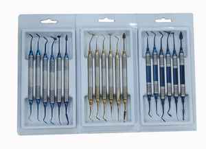Détartreur de nettoyage avec logo personnalisé de haute qualité kit complet de 6 outils dentaires professionnels par instruments chirurgicaux medicab - Product Image 3