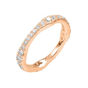 แหวนเพชรทรงกลมประดับเพชรเพาะเลี้ยงคุณภาพพรีเมียม 14K ทองคำแท้ F-VS2 ตัวเรือนแบบหนามเตย สำหรับคนรักเครื่องประดับ - Product Image 3