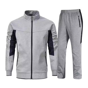 Conjunto Deportivo de Dos Piezas para Hombre, de Alta Calidad, Transpirable, para Invierno, Gimnasio, Fitness, Sudadera con Capucha y Pantalones, Poliéster/Algodón, con Cierre - Product Image 5