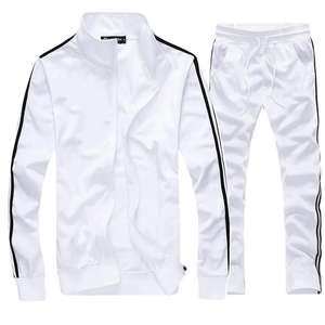 Chándal de manga larga con cremallera completa de alta calidad para hombres, ropa de entrenamiento y jogging, conjunto de dos piezas - Product Image 3