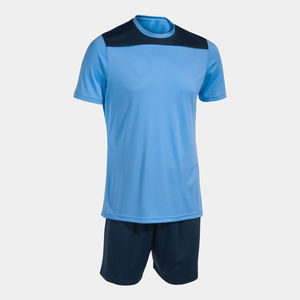 Uniforme de football gris bleu 100% polyester, vêtements d'équipe de haute qualité, ensembles de coupe automatisés comprenant une vente entière personnalisée - Product Image 1
