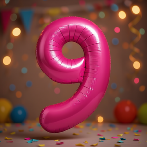 ลูกโป่งปาร์ตี้เลิฟ หมายเลข ฟูเชีย N9 45 ซม. 12 ชิ้น/ถุง - Product Image 3