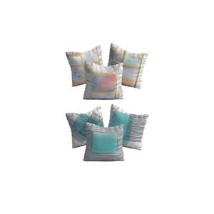 Juego de fundas de cojín con estampado Digital 3D de lujo para el hogar, 6 piezas, punto a rayas geométricas, 43x43 cm, oculto para vivir Navidad - Product Image 1