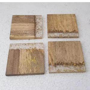 Cubiertos de madera de resina epoxi hechos a mano de estilo de lujo, alfombrillas para tazas de té, vajilla estándar, vajilla, posavasos para bebidas - Product Image 3