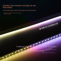 Guirlandes lumineuses LED RGB pour extérieur, compatibles avec application, en PVC noir, IP65, largeur totale de 12 mm, branchement 110V/220V, flexibles, dimmables, étanches