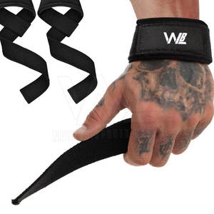 Profesional al por mayor productor personalizado Fitness seguridad algodón gimnasio muñequera levantamiento de pesas correas talla única - Product Image 5