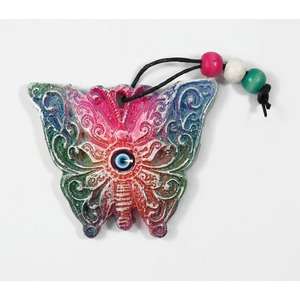 Ornement de décoration d'intérieur papillon en polyester 9x7 cm - Product Image 2