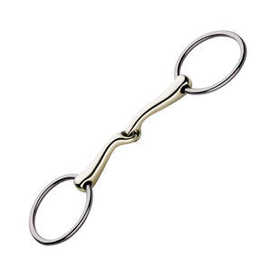 Broca de doble articulación Mullen, broca de filete de caballo de acero inoxidable, tachuela ecuestre, equipo de entrenamiento y equitación para caballos - Product Image 6