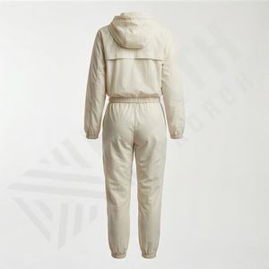 Conjunto Deportivo Informal de Invierno para Hombre con Logotipo Personalizado, Traje de Dos Piezas, Chaqueta Cortavientos Ligera con Cremallera Completa y Pantalones Deportivos - Product Image 2