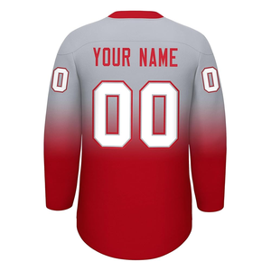 Uniformes de hockey de poliéster transpirable de alta calidad, camisetas de nuevo diseño personalizadas con nombre de equipo para ropa de hockey sobre hielo - Product Image 2