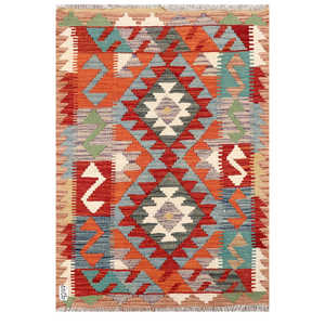 พรมอิมาโกะ ไมมาณา อัฟกานิสถาน คิลิม ขนาด 118 x 82 ซม. สำหรับตกแต่งผนัง - Product Image 1