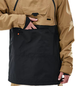 Unisex Waterproof Camouflage Pattern Pullover Winter Jacket Windproof Half Zip Snowboarding Outdoor Sports Spring Front - Product Image 4