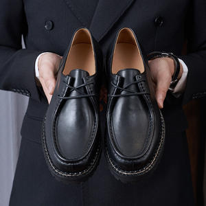 Zapatos Oxford de cuero formales, antideslizantes y resistentes al desgaste, para oficina, negocios y vestir. - Product Image 3