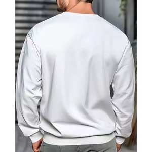 เสื้อสเวตเตอร์ผ้าฝ้ายน้ำหนักปานกลางสไตล์ฮิปฮอปตามสั่ง - Product Image 3