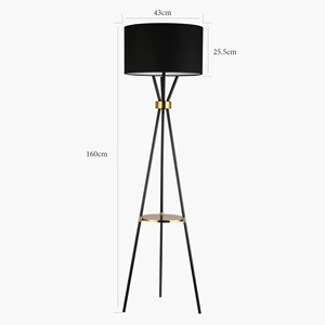 Modern Luxury Living Room Home Decor Elegant Mushroom Shape White Fabric Floor Lamp Stylish Golden Stand LED for Home Office Use - Product Image 3