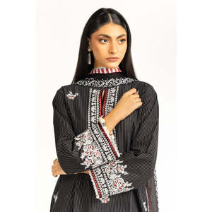 Ensemble 3 pièces IUSTKSD-953 décontracté d'été en tissu laqué imprimé avec broderies et design respirant - Product Image 4