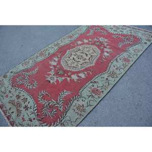 Vintage turc grande zone tapis classique rouge vert Patchwork Design laine matériel Latex Rectangle 9x12 Tabriz pour couloir chambre - Product Image 2