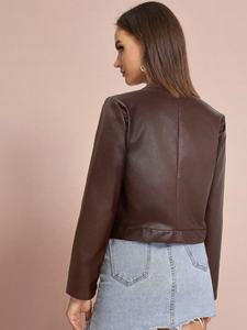 Lupin felt Nuevo estilo Chaqueta de invierno de cuero genuino Chaqueta de invierno para mujer Chaquetas de cuero genuino de alta calidad Tarifa al por mayor - Product Image 4