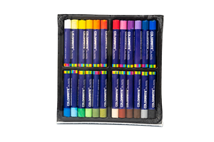 Venta al por mayor de colores pastel al óleo, 24 colores, colores pastel al óleo pesado para la escuela, soporte Colormate, pequeña cantidad - Product Image 3