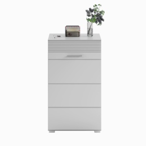 Linus X18A9G03 Set soggiorno Design tedesco MDF legno bianco imitazione corridoio mobili eleganti per soggiorno - Product Image 2