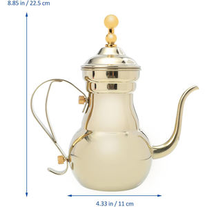 Métal poli en laiton Dallah exigeant de conception supérieure avec une utilisation finie de qualité supérieure pour les villas et les centres de villégiature dans le prix de vente total Dallah - Product Image 2