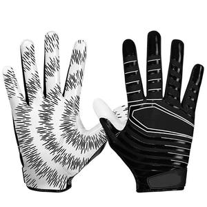 Gants de football américain entièrement personnalisables dorés du Pakistan, modèle professionnel de haute qualité TI-1451 - Product Image 3