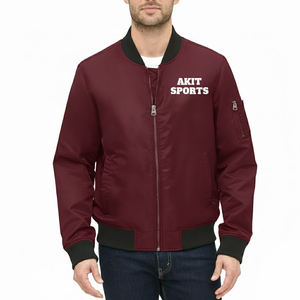 Chaqueta Bomber de Invierno para Hombre de Alta Calidad, Transpirable, Resistente al Viento, con Logotipo Frontal, en Grandes Cantidades - Product Image 1