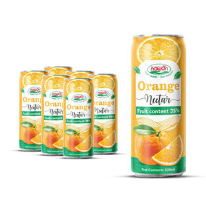 น้ำส้มเนคทาร์ นาวอน ผลิตแบบ OEM ขายส่ง น้ำผลไม้แท้ บรรจุกระป๋อง 320 มล. - Product Image 1
