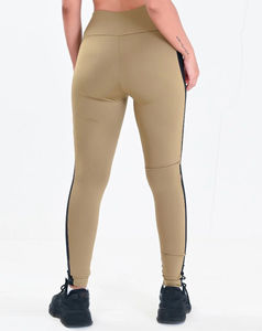 High Quality Mid Waist Cotton Bamboo Fiber <b>Leggings</b> Solid Pattern Elastic Waist Gym Sportswear Casual Summer Style - Product Image 2