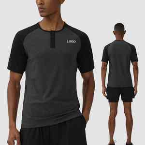 Vente chaude hommes 100% coton col rond Henley manches longues t-shirt décontracté pour printemps et automne manches longues et conception solide - Product Image 6