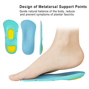 Plantillas Deportivas Personalizadas OEM de Espuma de PU, 3/4 de Longitud, con Gel de Confort para el Talón, Plantillas de Masaje, Insertos para Zapatos para Hombre y Mujer - Product Image 4