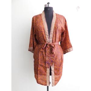 Kimono de verano para mujer, cantidad a granel, mayorista de fábrica, tela de seda, Kimono, bata, ropa de dormir - Product Image 1