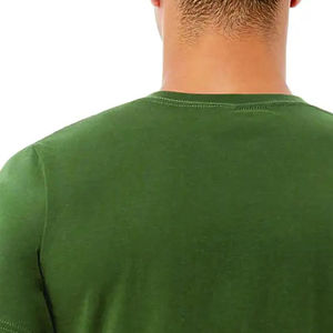 Venta caliente cómoda tela hombres Camiseta estilo personalizado Casual Color liso hombres camiseta - Product Image 6