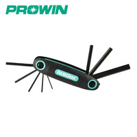 PROWIN Set kunci pas Torx Allen lipat, alat perbaikan Diy rumah tangga multifungsi, grosir kualitas bagus 3 buah