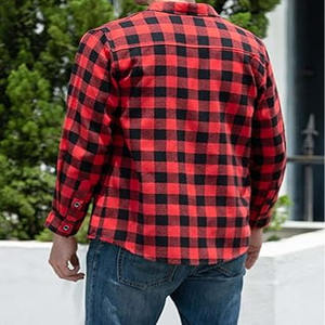 Camisa de Franela para Hombre, Fácil de Lavar, Duradera, Transpirable, Cómoda, Antiarrugas, Informal, con Nuevo Diseño - Product Image 2