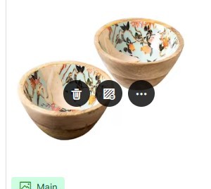 Wooden Tripod <b>Bowl</b> with Vibrant Yellow Enamel Bird Design Perfect for <b>Snacks</b> Decor Stylish Durable Ideal for Modern Homes - Product Image 2