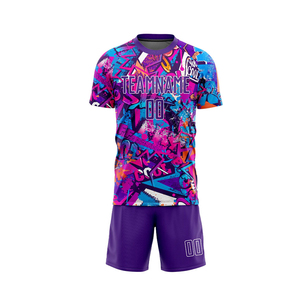Uniformes de football personnalisés en sublimation intégrale, vente chaude, prix raisonnable, uniformes de football au design tendance, en vente, OEM - Product Image 2