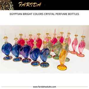 ขวดน้ำหอมคริสตัลสีสันสดใสสไตล์อียิปต์ทำด้วยมือมีเอกลักษณ์ - Product Image 4