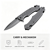 Couteau pliant tout acier 3cr13 en acier inoxydable, multifonctionnel, EDC, tactique, chasse, camping, survie, coupe, 1 an de garantie
